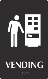 Vending machine sign