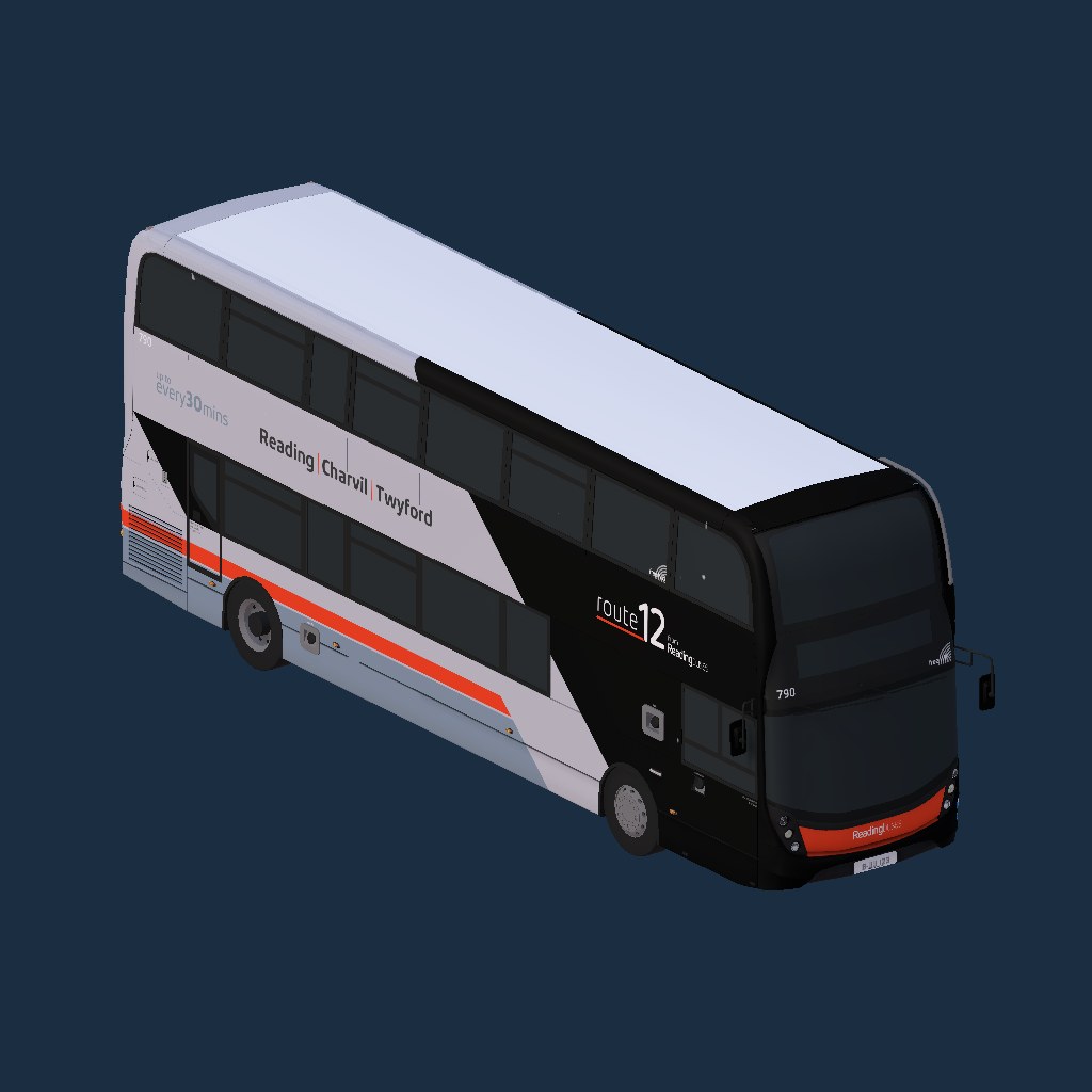 Reading Buses Route 12 Enviro 400 MMC 790