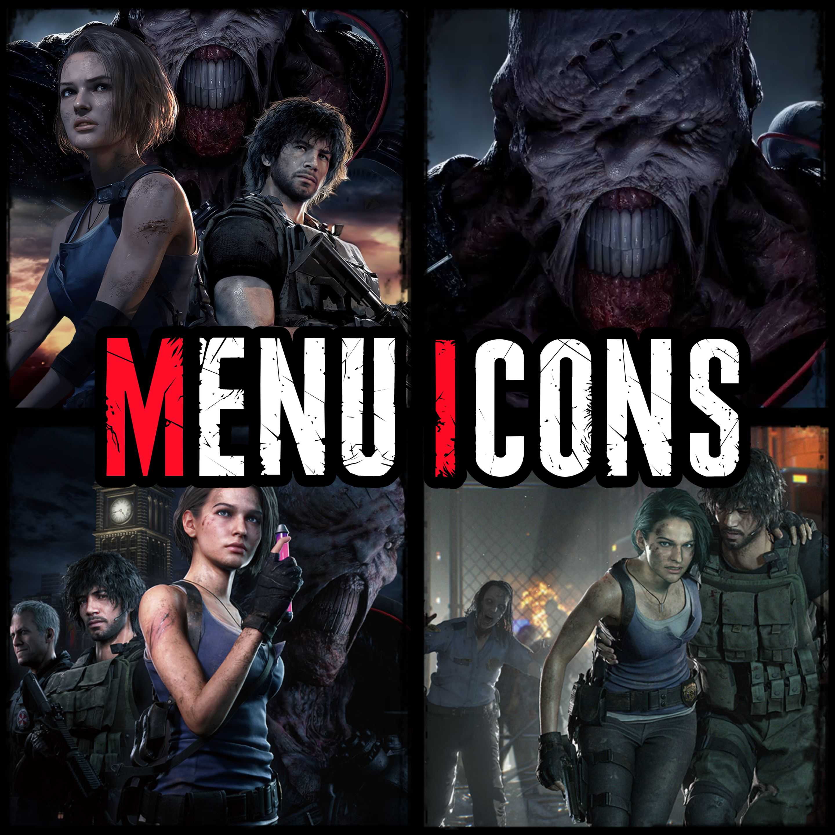 Resident Evil 3 (2020) Menu Icons