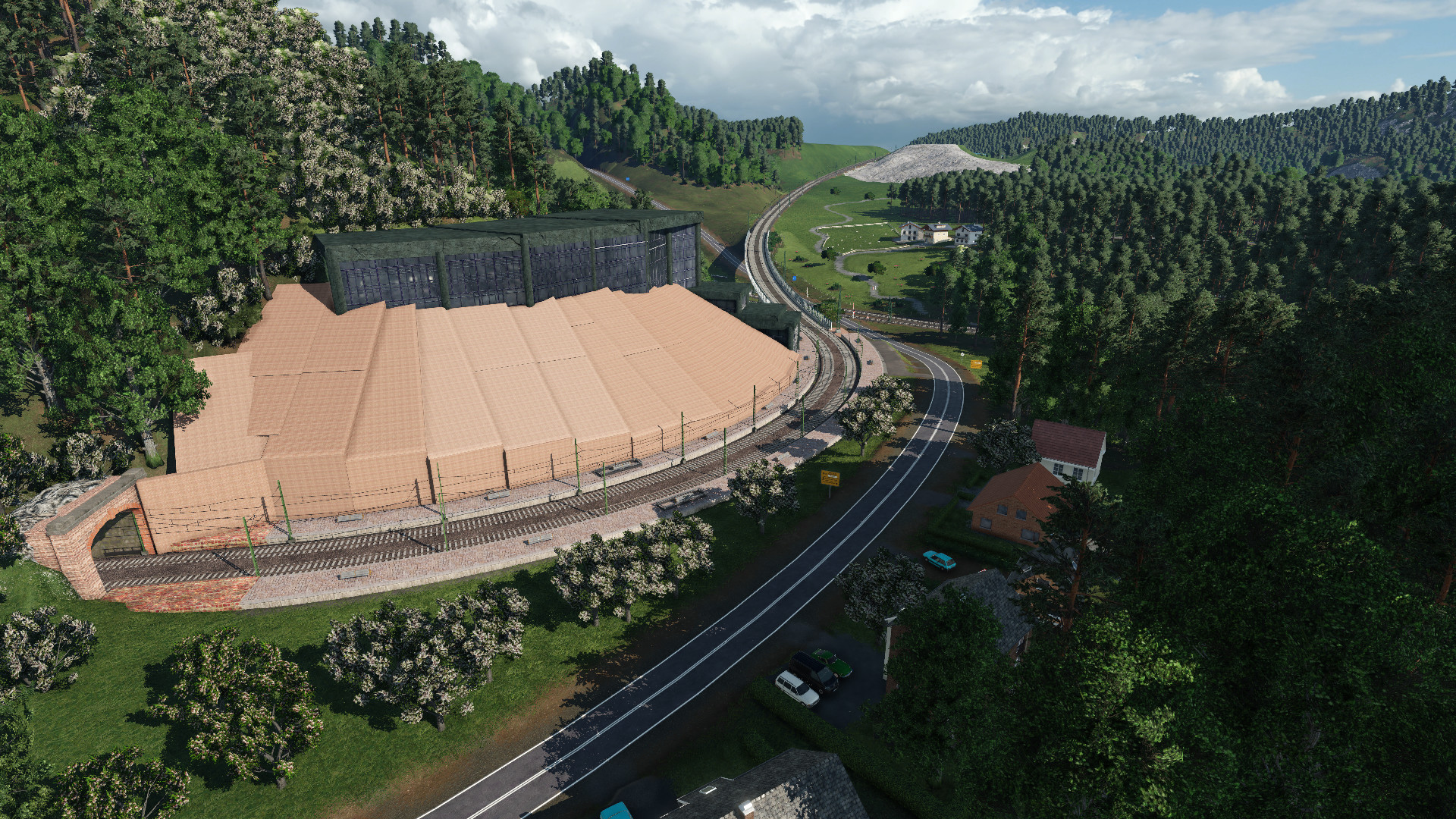 The mountain Station and Landscape