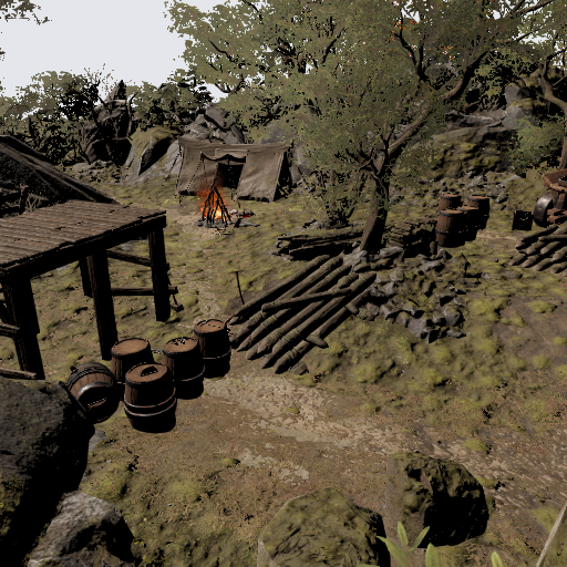 Tiqons Barricaded way in the forest