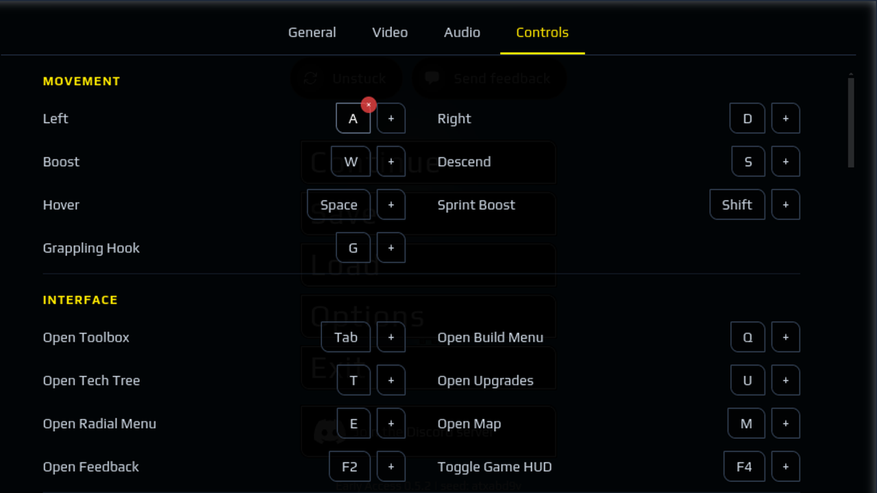 Clearable Keybindings
