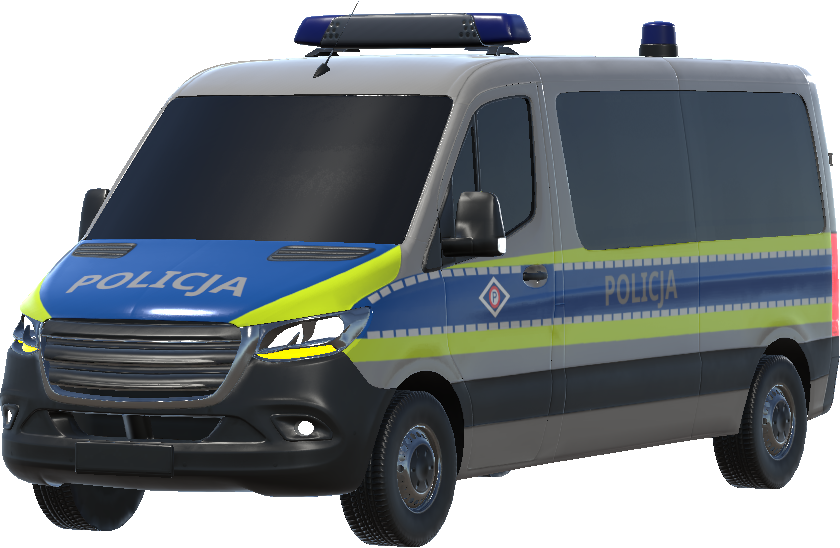 Polska Policja Prewencja Bus