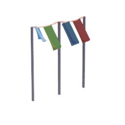 Laundry pole, tall