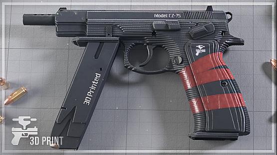 CZ75-Auto | 3D Print Black