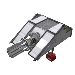 stock turret with 6 rocket projectiles