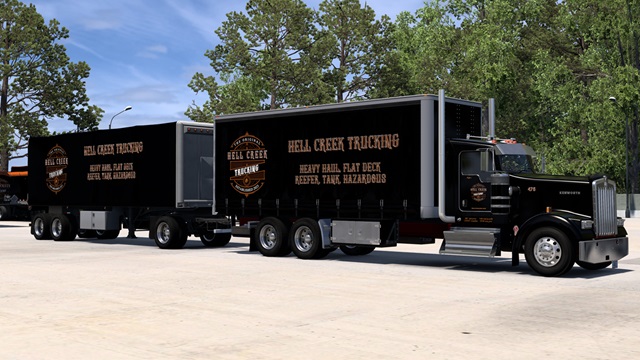 HCT SCS W900 Rigid Box with 32 foot Box Pup and Curtain Side