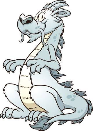 White chinese dragon