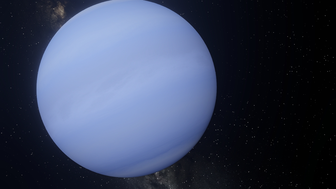 Realistic true color Neptune
