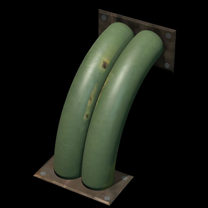 Wall pipes A - double
