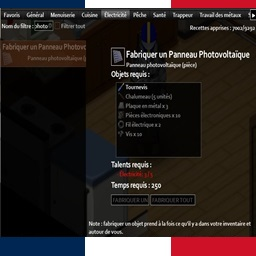 ISA Solar Panel Crafting - Traduction FR