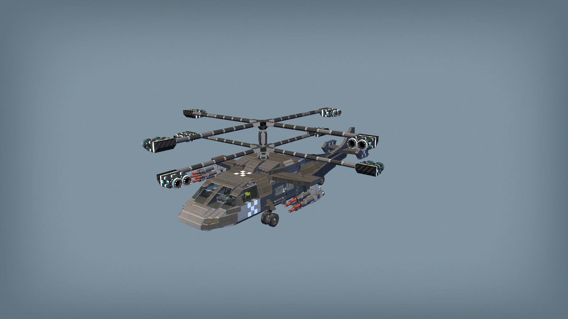 Paratrooper helicopter (army version)