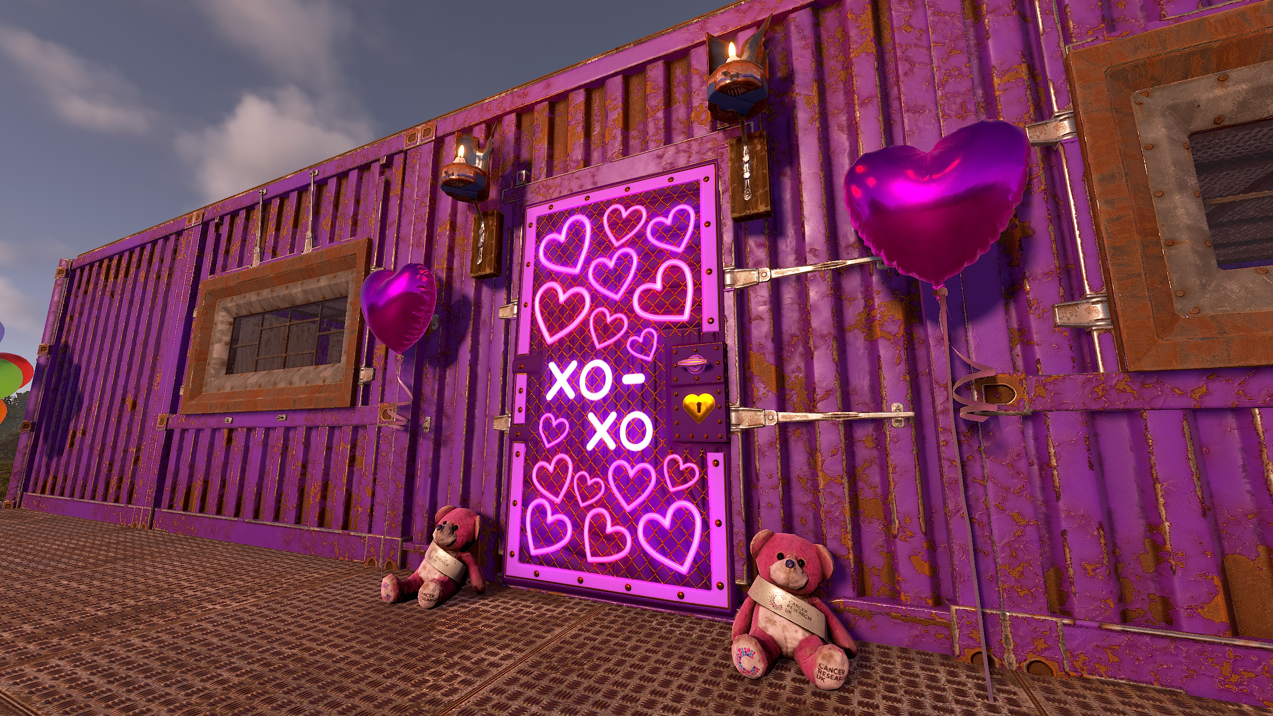 Neon Hearts Sheet Metal Door thumbnail 8