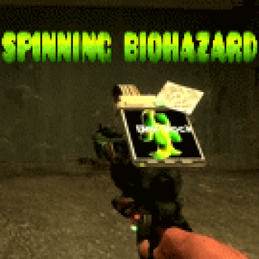 SPINNING BIOHAZARD SIMBOL (toolgun texture)