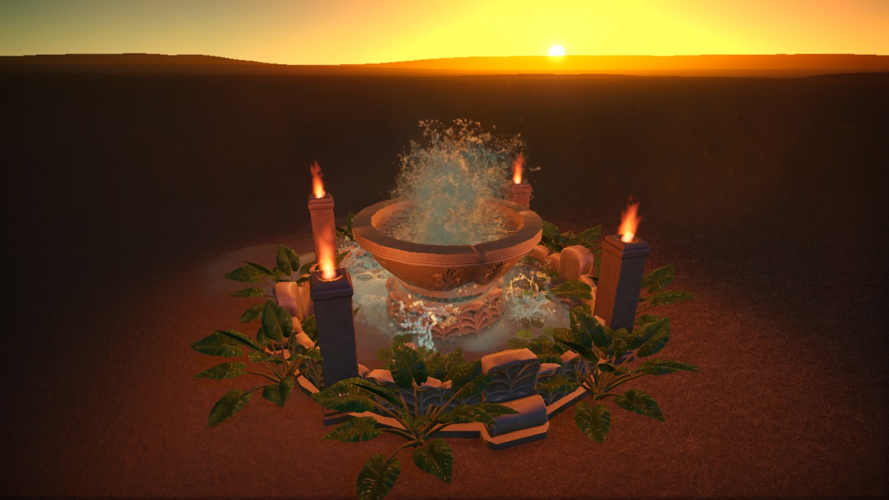TEMPLE FOUNTAIN (DESERT)