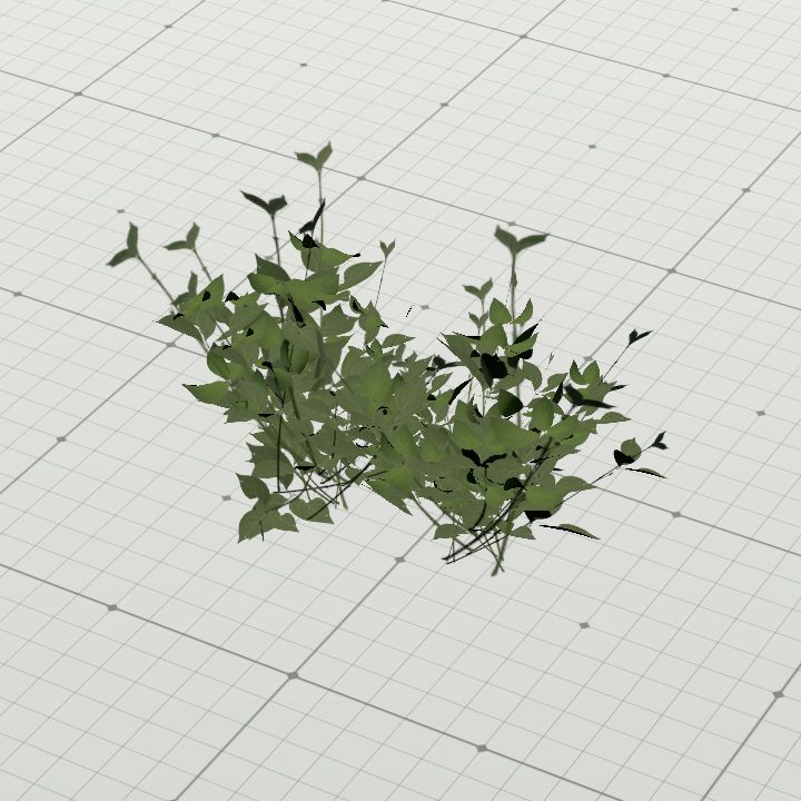 001_bush_lowpoly