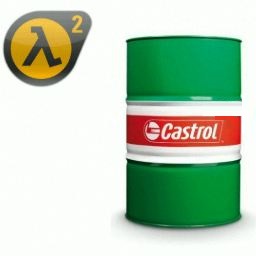 Castrol explosive oil drum/barrel