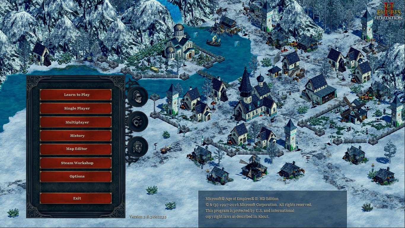 Slavic Village in a Winter Setting [Enhanced Interface Edition]