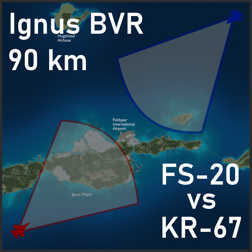Ignus Archipelago BVR - FS-20 vs KR-67 (90 KM)