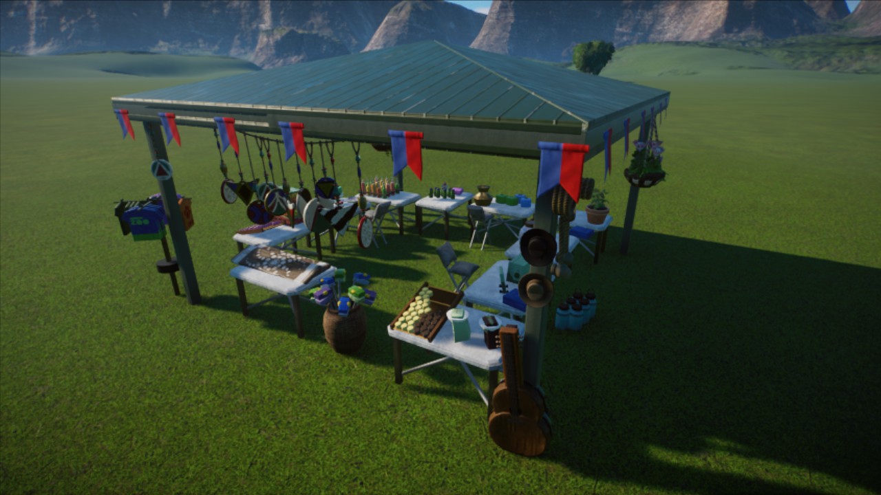shopping tent