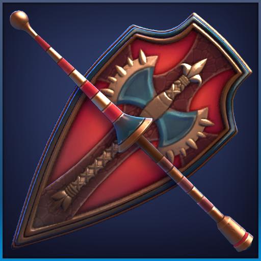 Knight of the Lilies Shield and lance