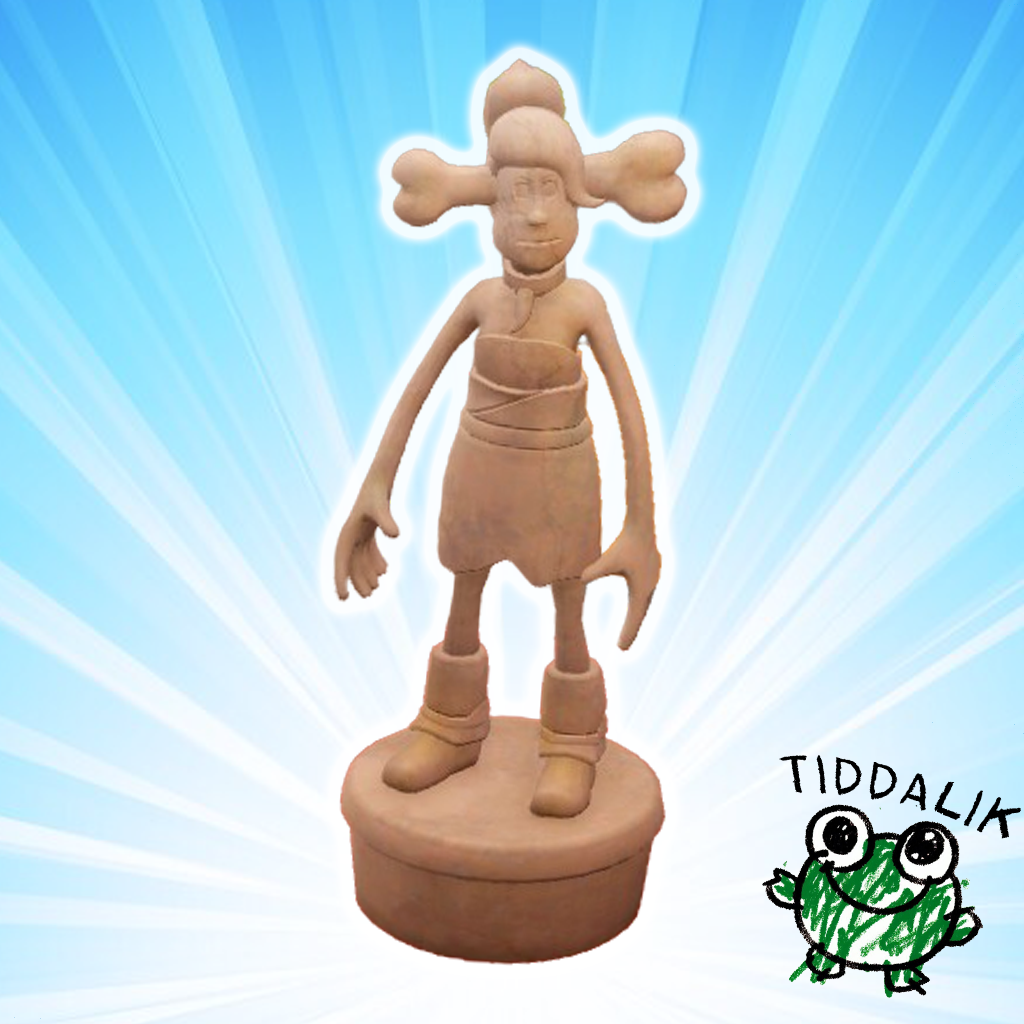 Ancient Bone Head Statue