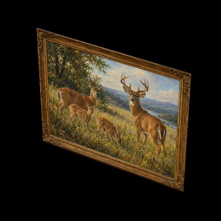 Painting, Deer {2D}