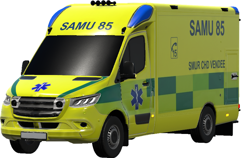 Ambulance SAMU 85 France