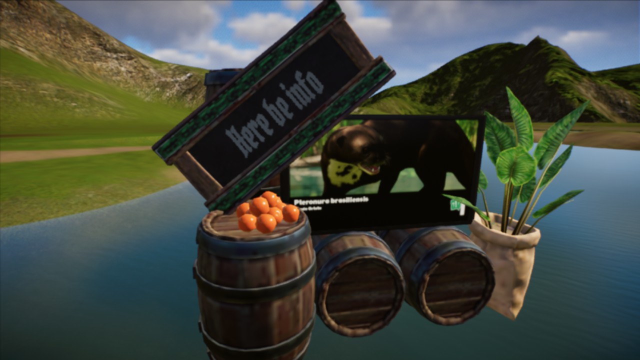 Pirate Zoo: Habitat Education Sign