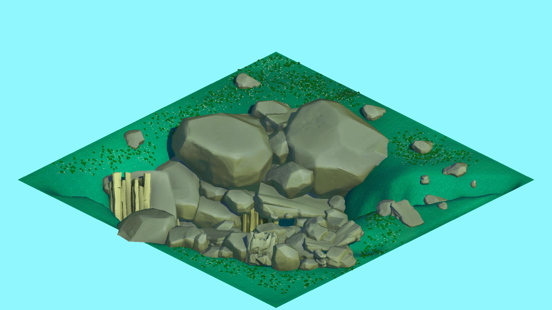 Underwater ravine for Scrapman's flooded world!