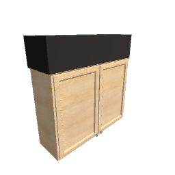 100cm Wide Hanging Cabinet - Right
