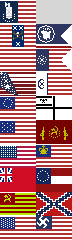 Random United States Flags