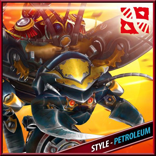 Beatle Battle Copter - Head - Petroleum