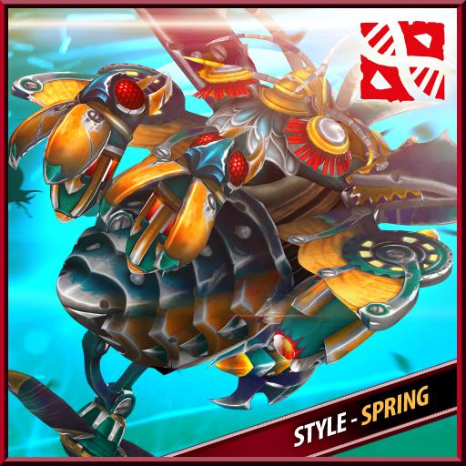Beatle Battle Copter - Back - Spring