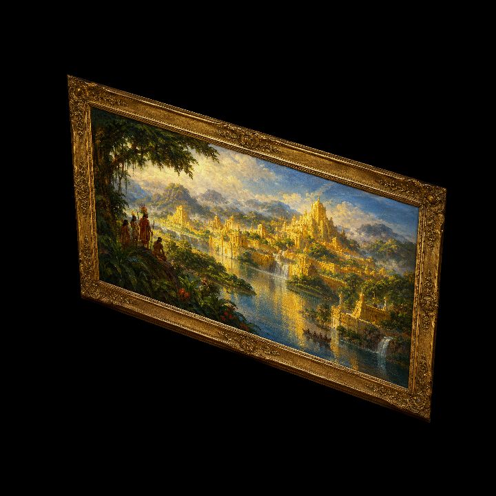 Painting, the City of El Dorado {2D}