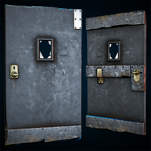 Apartment Wooden Door 3 (Transparency)