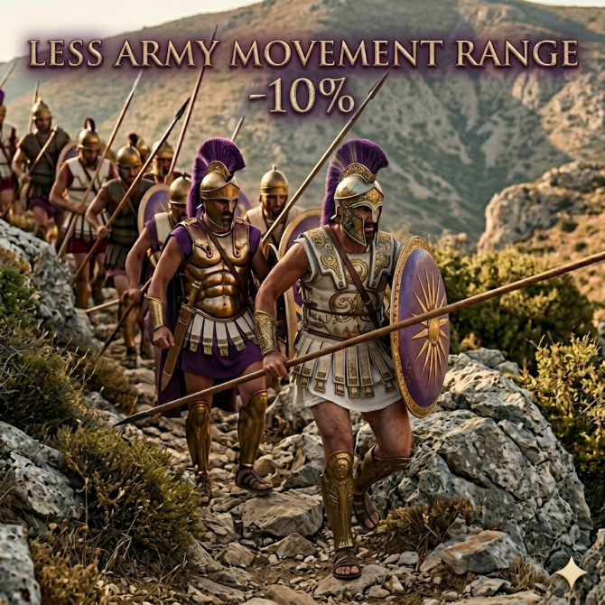 Less Army Movement Range -10% | [Universal Compatibility]