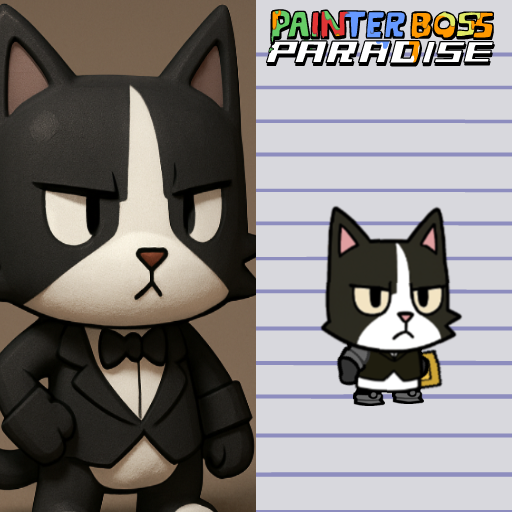 Tuxedo Cat (My cat Filfil)