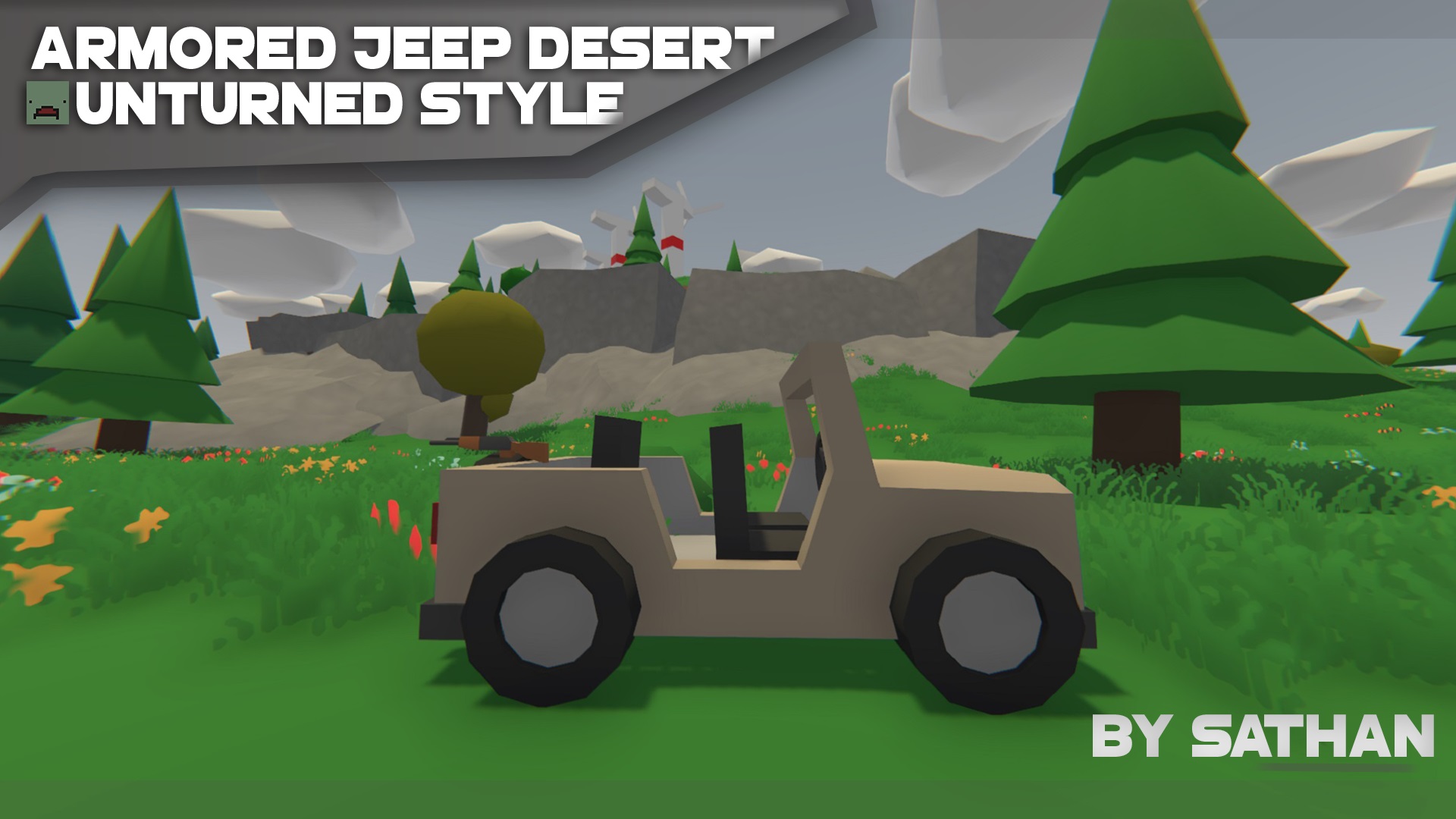 Desert - Armored Jeep – Unturned Mod