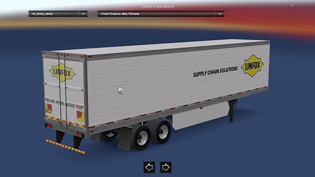 Linfox Company Trailer - White