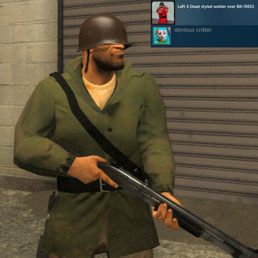 [REUPLOAD] Left 4 Dead styled soldier, except it's Bill themed
