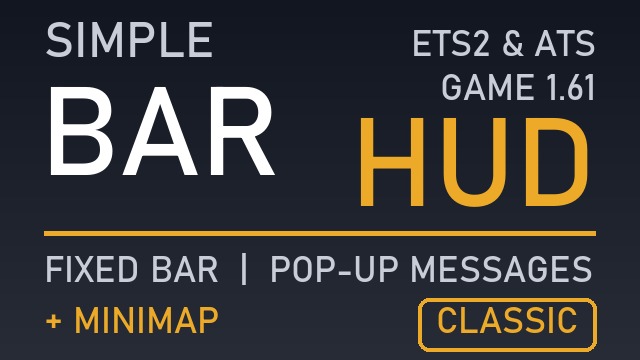 Simple Bar HUD - Classic (Bar + Minimap)