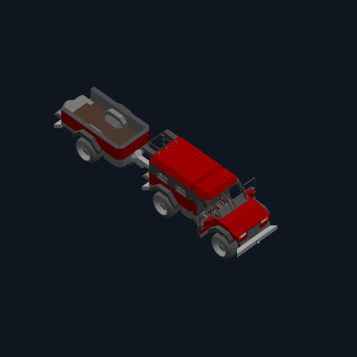 The Suv with trailer