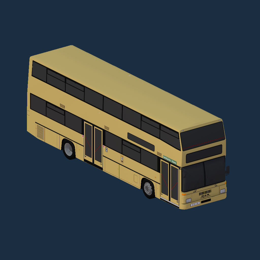 MAN SD202 - BVG - Grundlack D86