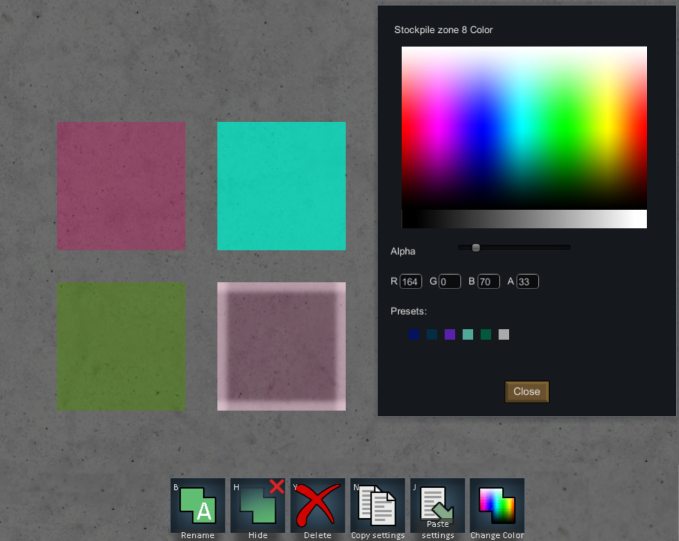 [KV] ReColor Stockpile & Growing Zones (Cont.)