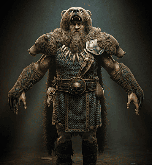 Marauder Bearmen Reskin - MM (UNIT CARDS, NEW SKINS)