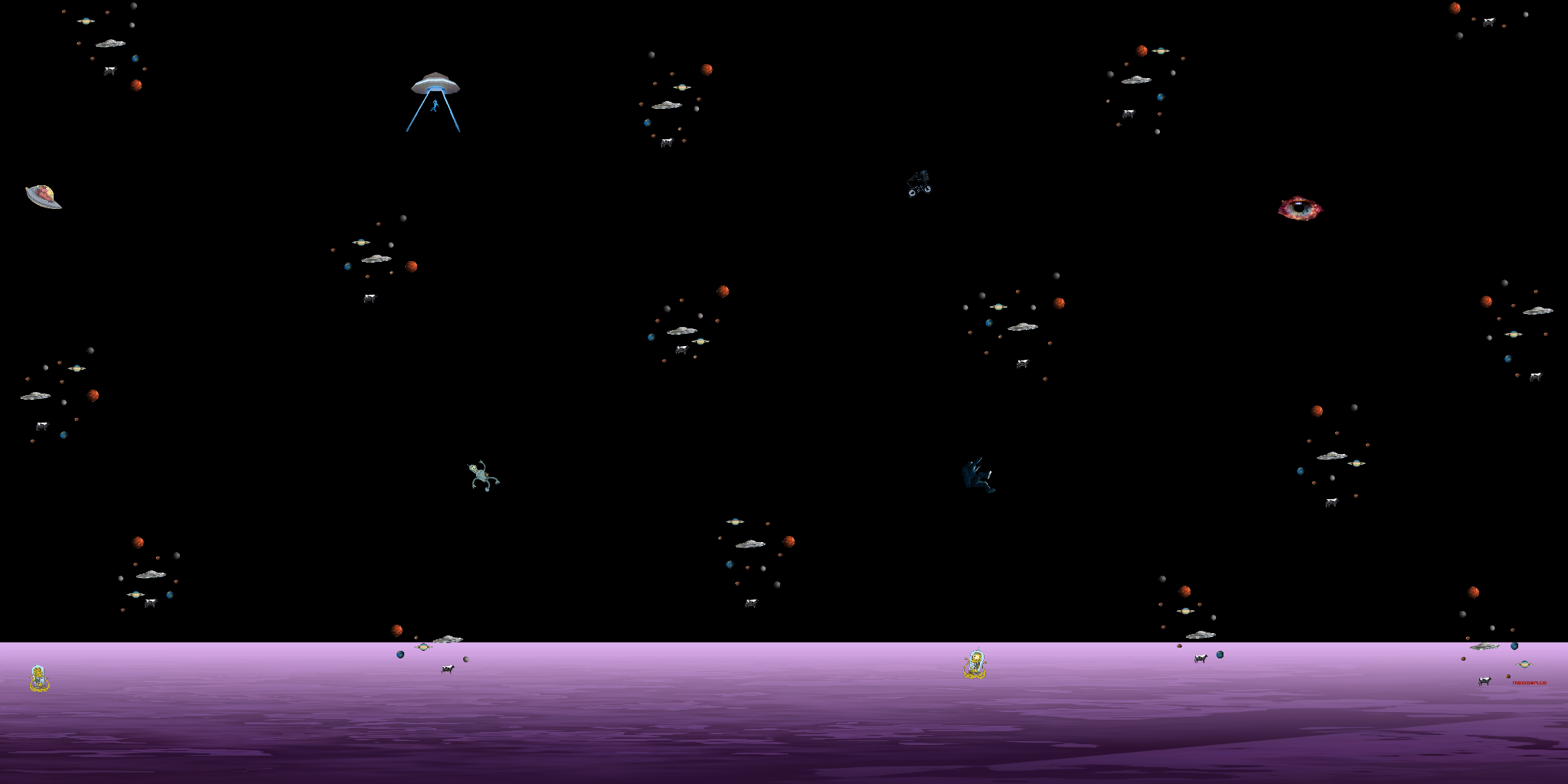 Wormhole galaxy