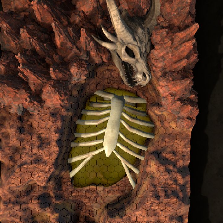 Dragon Bones Rib Cage Skull Bridge