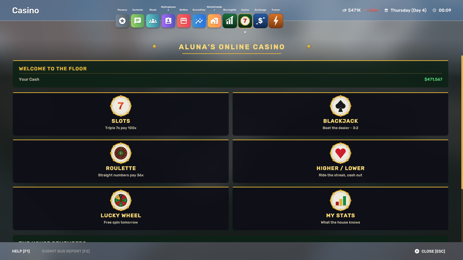 Aluna's Online Casino