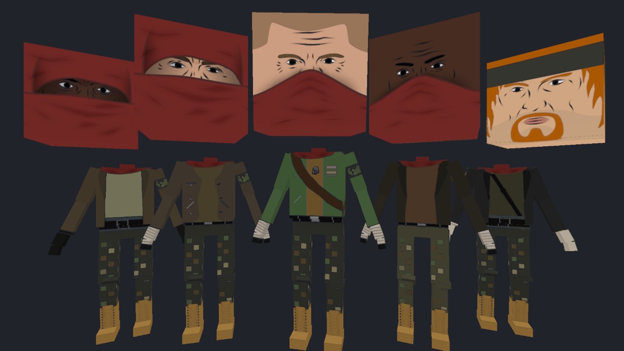 Red Masks - Desert Shooters